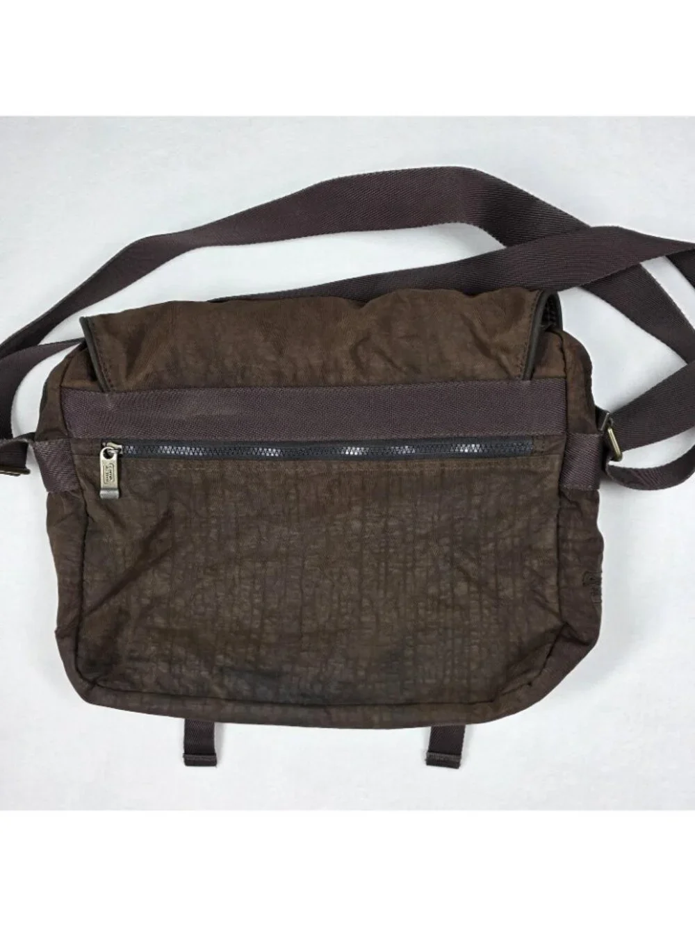Camel Active Messenger Bag Mens Brown Nylon Crossbody Organizer Travel Commute